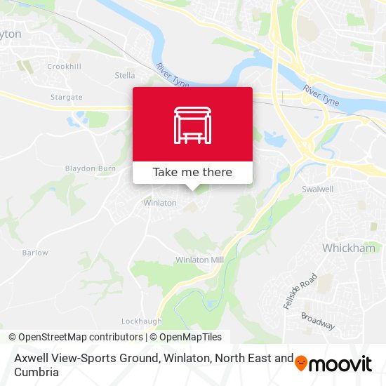Axwell View-Sports Ground, Winlaton map