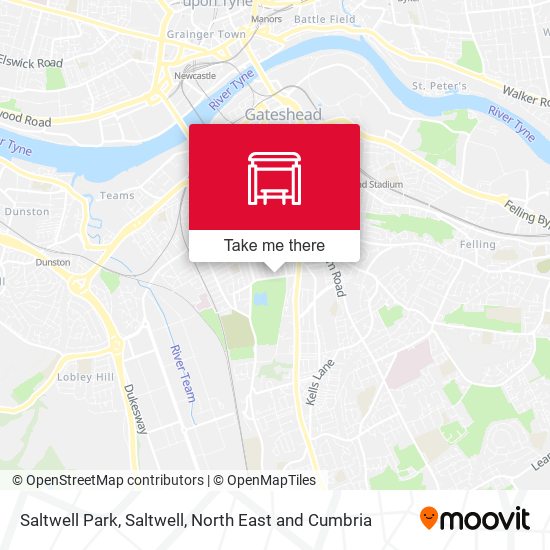 Saltwell Park, Saltwell map