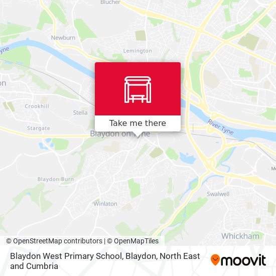 Blaydon West Primary School, Blaydon map