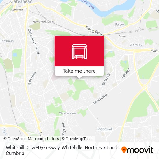 Whitehill Drive-Dykesway, Whitehills map