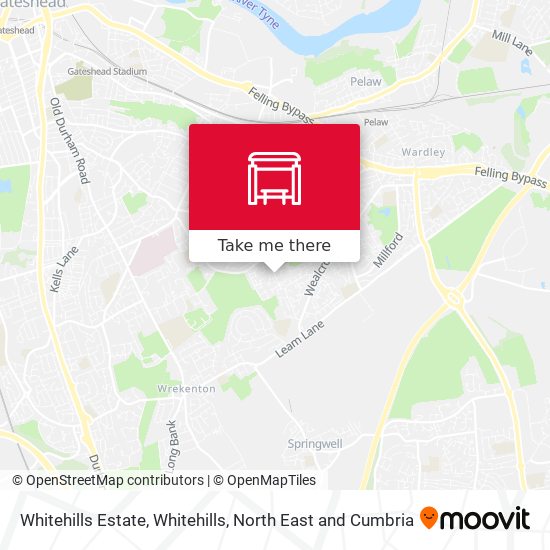 Whitehills Estate, Whitehills map