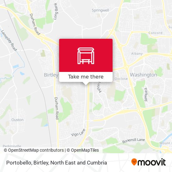 Portobello, Birtley map