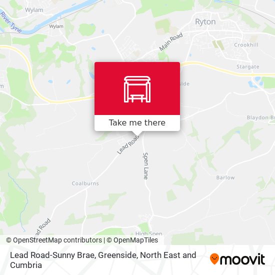 Lead Road-Sunny Brae, Greenside map