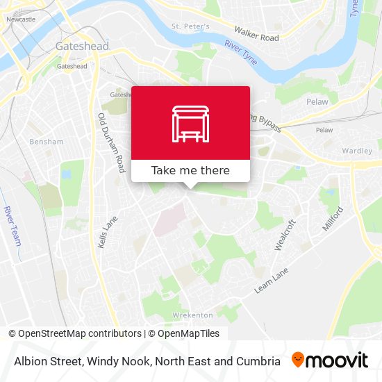 Albion Street, Windy Nook map