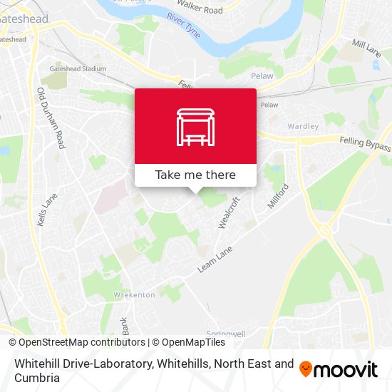 Whitehill Drive-Laboratory, Whitehills map