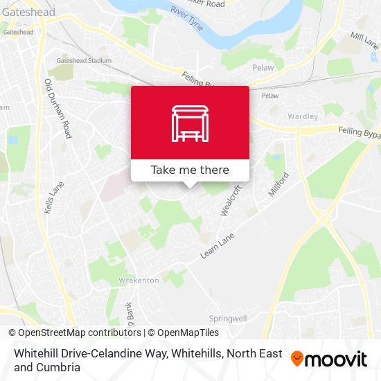 Whitehill Drive-Celandine Way, Whitehills map