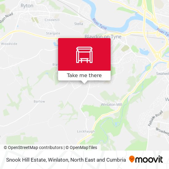 Snook Hill Estate, Winlaton map