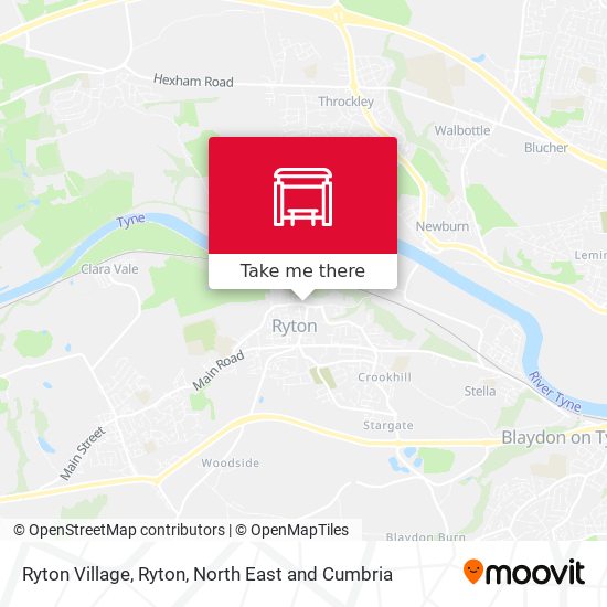 Ryton Village, Ryton map