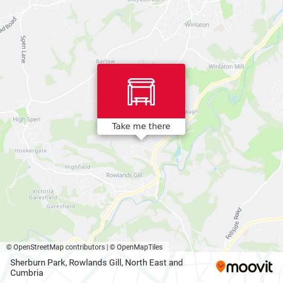 Sherburn Park, Rowlands Gill map