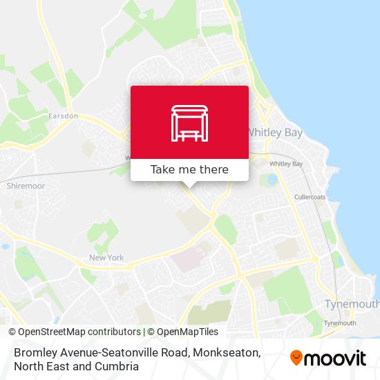 Bromley Avenue-Seatonville Road, Monkseaton map