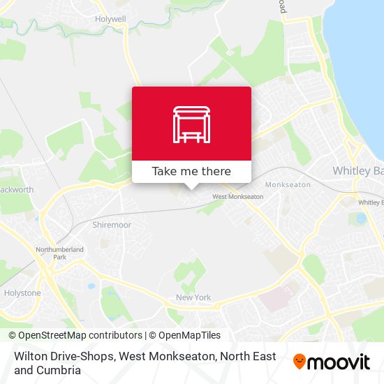 Wilton Drive-Shops, West Monkseaton map