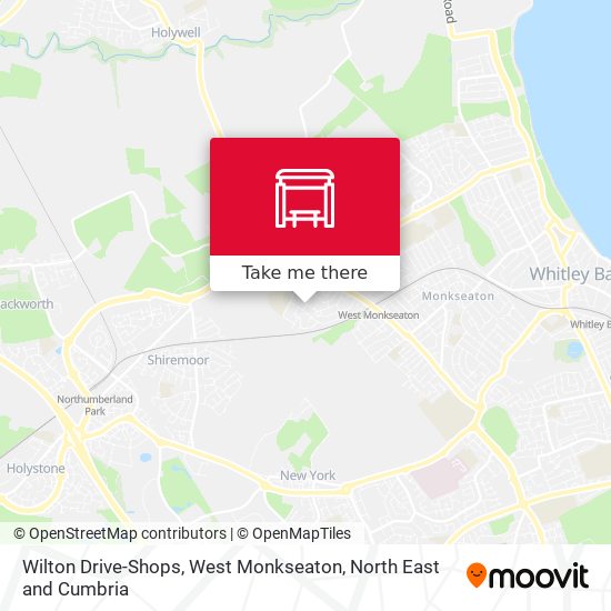 Wilton Drive-Shops, West Monkseaton map