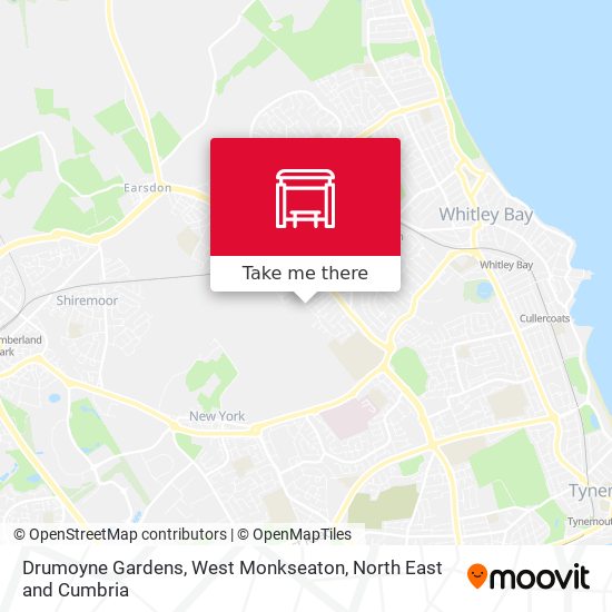 Drumoyne Gardens, West Monkseaton map