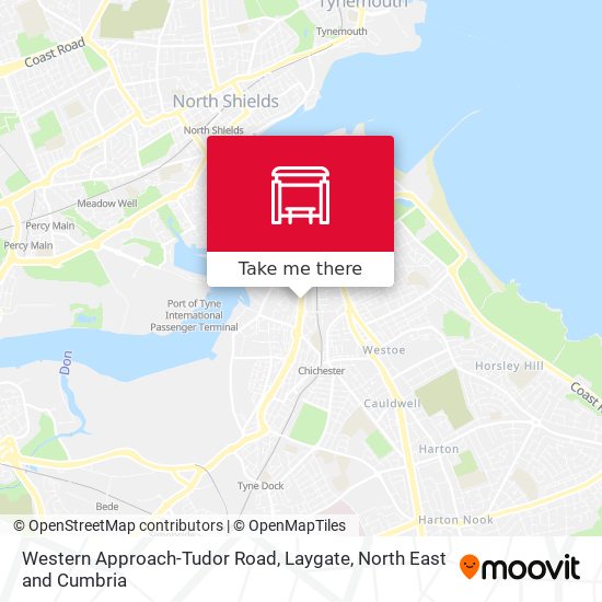 Western Approach-Tudor Road, Laygate map