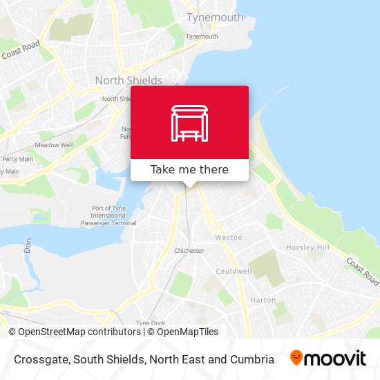 Crossgate, South Shields map