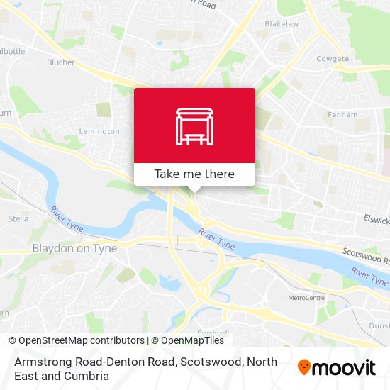 Armstrong Road-Denton Road, Scotswood map