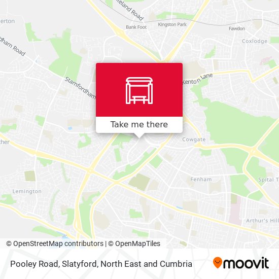 Pooley Road, Slatyford map