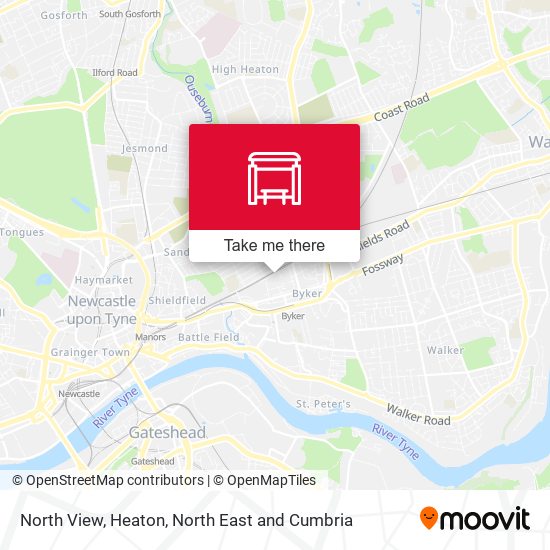 North View, Heaton map