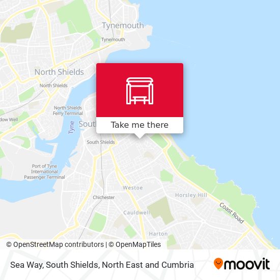 Sea Way, South Shields map