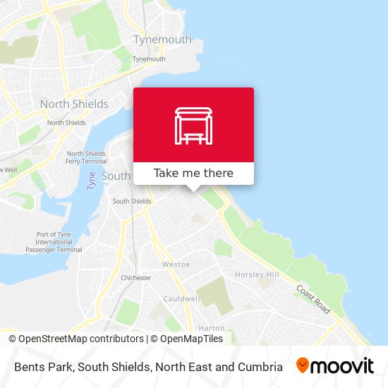 Bents Park, South Shields map