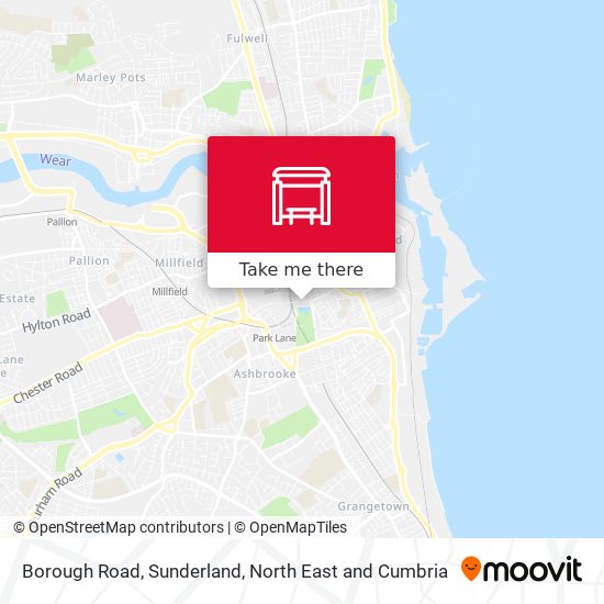Borough Road, Sunderland map