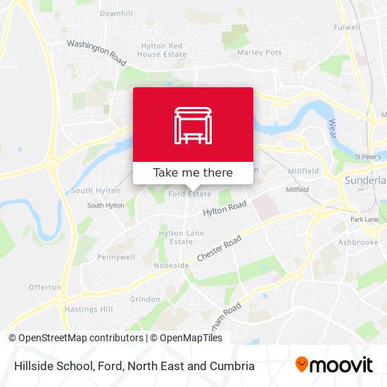 Hillside School, Ford map