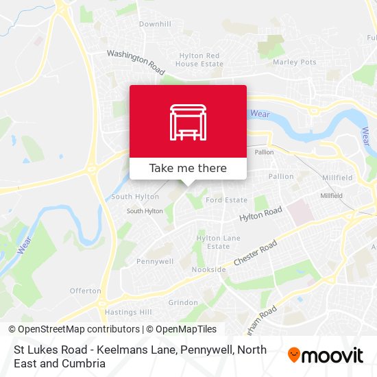 St Lukes Road - Keelmans Lane, Pennywell map