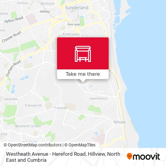 Westheath Avenue - Hereford Road, Hillview map