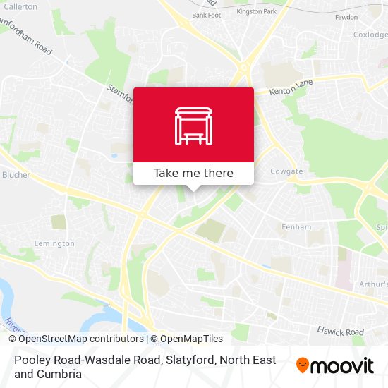 Pooley Road-Wasdale Road, Slatyford map