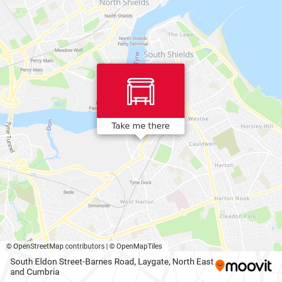 South Eldon Street-Barnes Road, Laygate map