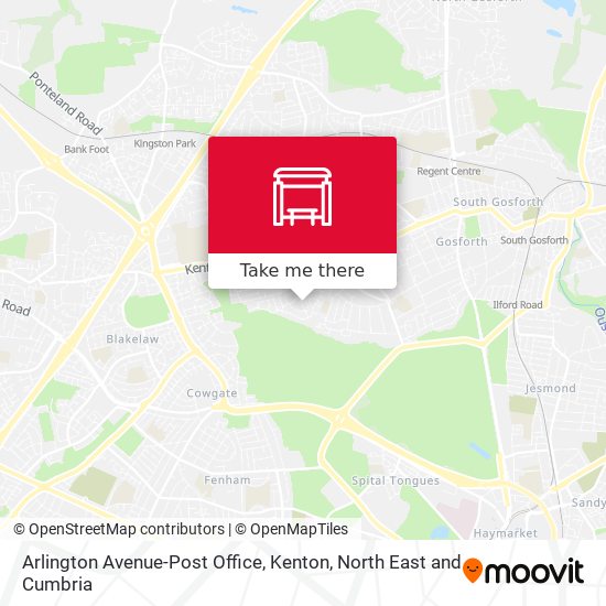 Arlington Avenue-Post Office, Kenton map