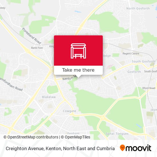 Creighton Avenue, Kenton map