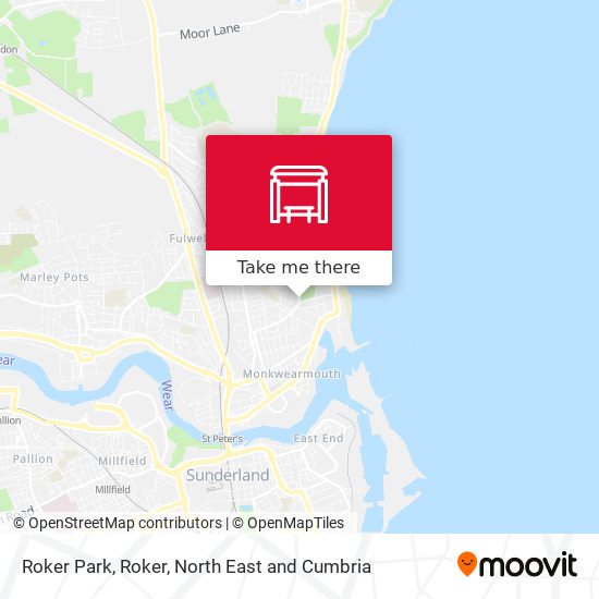 Roker Park, Roker map