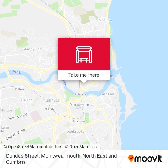 Dundas Street, Monkwearmouth map