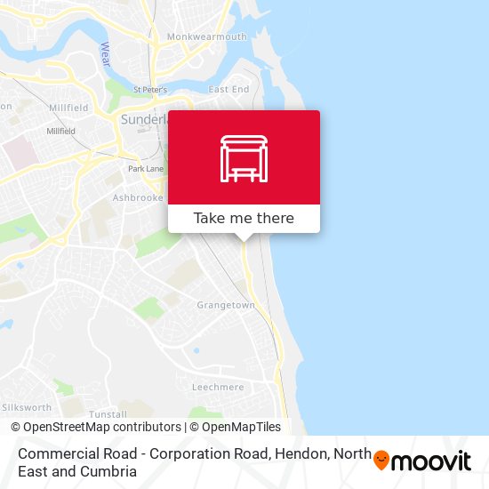 Commercial Road - Corporation Road, Hendon map