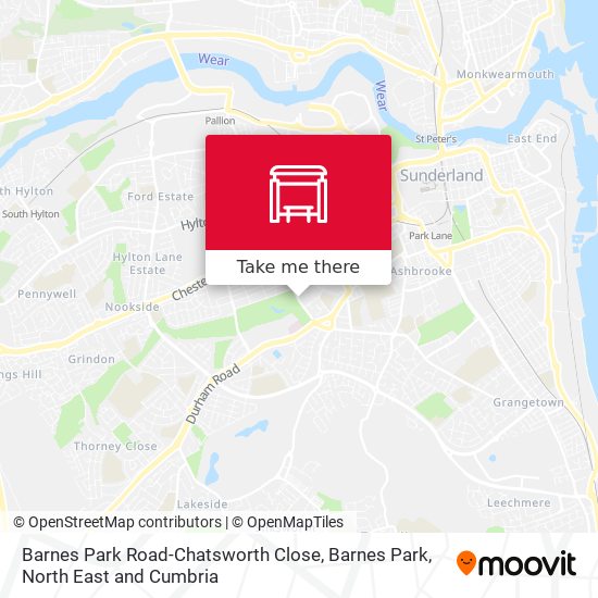 Barnes Park Road-Chatsworth Close, Barnes Park map