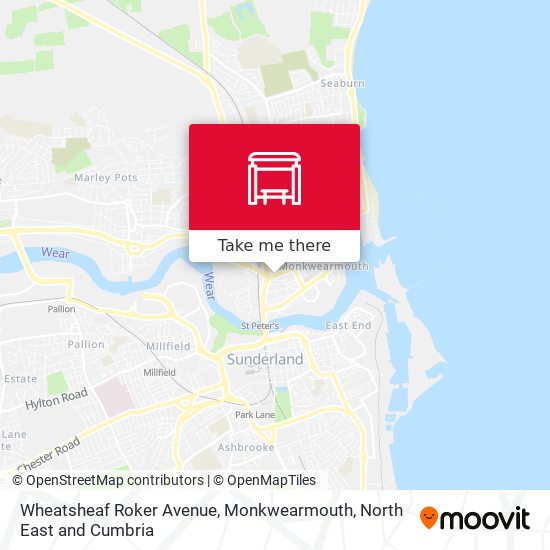 Wheatsheaf Roker Avenue, Monkwearmouth map