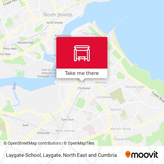 Laygate-School, Laygate map