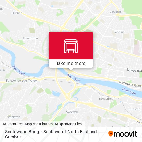 Scotswood Bridge, Scotswood map