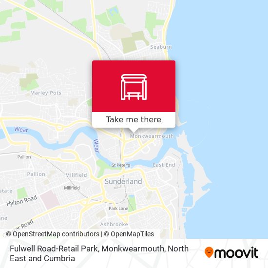 Fulwell Road-Retail Park, Monkwearmouth map