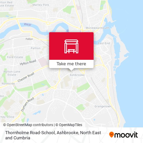 Thornholme Road-School, Ashbrooke map