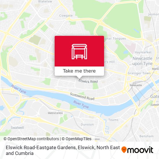 Elswick Road-Eastgate Gardens, Elswick map