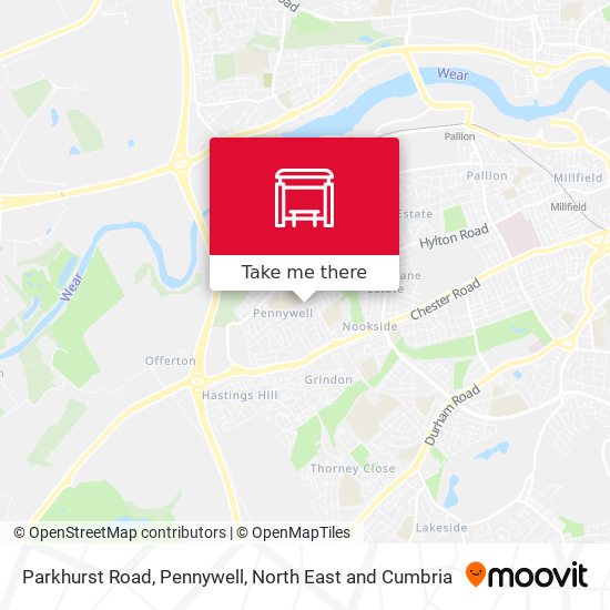 Parkhurst Road, Pennywell map