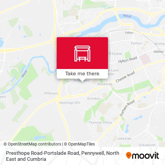 Presthope Road-Portslade Road, Pennywell map