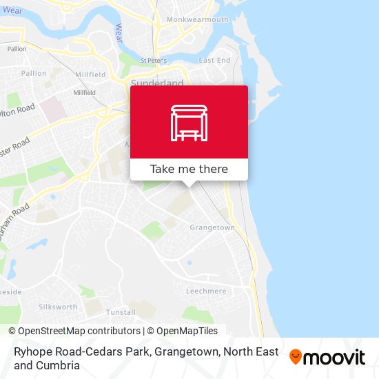 Ryhope Road-Cedars Park, Grangetown map