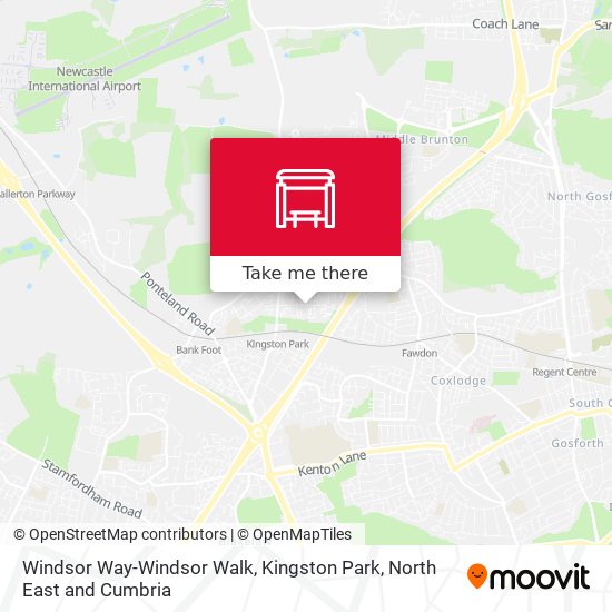 Windsor Way-Windsor Walk, Kingston Park map