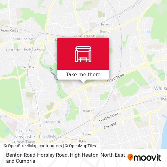 Benton Road-Horsley Road, High Heaton map
