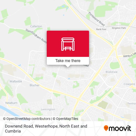 Downend Road, Westerhope map