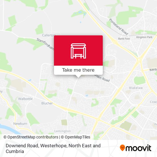 Downend Road, Westerhope map