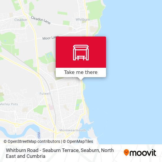 Whitburn Road - Seaburn Terrace, Seaburn map